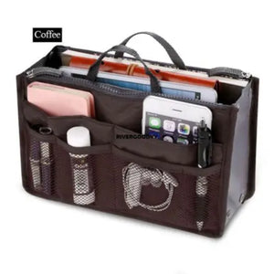 Makeup Organizer Bag 13 Pocket Travel Bag Waterproof Case
