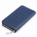 Leather Long Wallet Men's Clutch Bag Zipper Money Bag