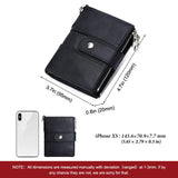 Men Small Leather Wallet Double Zipper Short Clip Multifunction Male