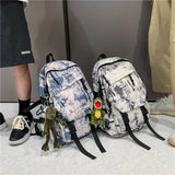 Graffiti Pattern High Capacity Backpack for Men and Women