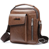 Men Bag PU Leather Messenger Shoulder Crossbody Bags For Male Small Casual Busin