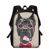 Pit Bull Dog Print School Backpack 15 Inch Girls Boys Women Mochila Escolar