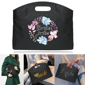 Bride Pattern Briefcase for 13 14 Inch Laptop Bag Office Totes Women Handbags