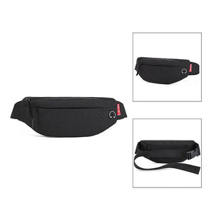 Men Waterproof Canvas Waist Bag Large Capacity Fanny Pack Phone Pouch