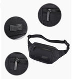 Men Waterproof Canvas Waist Bag Large Capacity Fanny Pack Phone Pouch