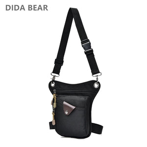 Men Canvas Drop Waist Bags Leg Pack Bag for Work Khaki