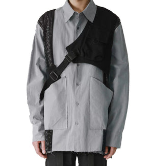 Men Chest Rig Bag Streetwear Tactical Vest Hip-Hop Crossbody Pack