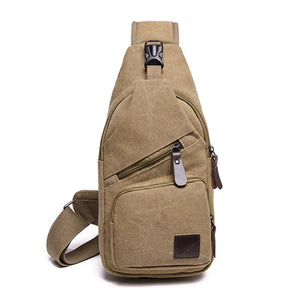 Canvas Crossbody Bag Vintage Small Shoulder Messenger Famous Travel Chest Bag