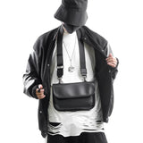 Men Small Crossbody Square Bag Phone Diagonal Street Style Shoulder Bag