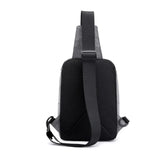 Men Solid Shoulder Messenger Chest Bag Large Capacity