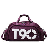 Outdoor Sport Gym Bag Backpack Waterproof Fitness Separate Space for Shoes T90