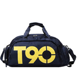 Outdoor Sport Gym Bag Backpack Waterproof Fitness Separate Space for Shoes T90