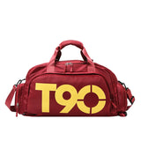 Outdoor Sport Gym Bag Backpack Waterproof Fitness Separate Space for Shoes T90