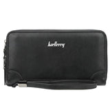 Men Wallets Large Capacity Double Zipper Clutch Bag