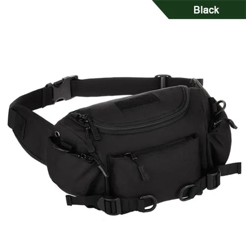Waterproof 1000D Nylon Sling Chest Fanny Pack Waist Bag