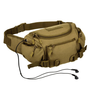 Waterproof 1000D Nylon Sling Chest Fanny Pack Waist Bag