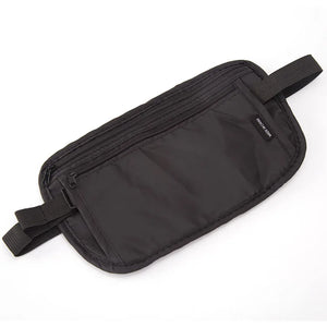 Men Women Waist Belt Bag Waterproof Zippered Compact Security Money Pouch