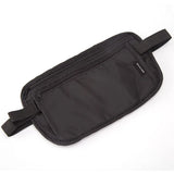 Men Women Waist Belt Bag Waterproof Zippered Compact Security Money Pouch