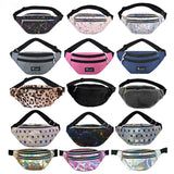 Men Women Laser Waist Pack Bright Chest Bag Multi-function Shoulder Crossbody Ba