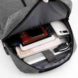 Men's Gray Business Backpack Laptop 13.3 Inch Urban Portable Bag