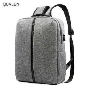 Men's Gray Business Backpack Laptop 13.3 Inch Urban Portable Bag