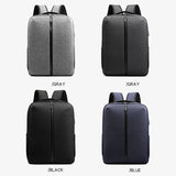 Men's Gray Business Backpack Laptop 13.3 Inch Urban Portable Bag