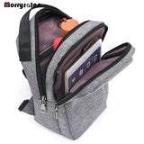 Canvas USB Charging Chest Bag Men's Messenger Bag