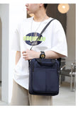 Men's Crossbody Bag Business Handbag Waterproof Zipper Shoulder P
