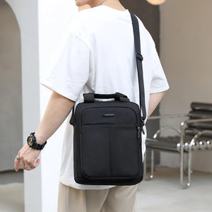 Men's Crossbody Bag Business Handbag Waterproof Zipper Shoulder P