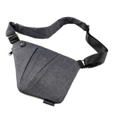 Men's Crossbody Chest Bag Waist Bag Headphone Messenger