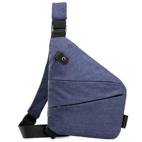 Men's Crossbody Chest Bag Waist Bag Headphone Messenger