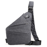 Men's Crossbody Chest Bag Waist Bag Headphone Messenger