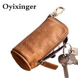 Key Wallet Organizer Case Holder Purse Cowhide Leather