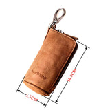 Key Wallet Organizer Case Holder Purse Cowhide Leather