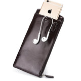 Men's Large Capacity Business Handbag with Wallet Clip and Zipper