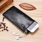 Men's Large Capacity Business Handbag with Wallet Clip and Zipper