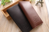 Men's Long Wallet PU Purse Wallet Moneybag Gentleman's Business Hand Bag
