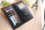 Men's Long Wallet PU Purse Wallet Moneybag Gentleman's Business Hand Bag