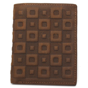 Men's Leather Lattice Wallet Real & Classical