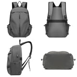 Men's Travel Bag High Backpack Charging Handbag Oxford Cloth Waterproof