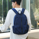 Men's Travel Bag High Backpack Charging Handbag Oxford Cloth Waterproof