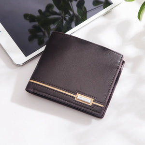 Men's Multifunctional Short Wallet Business Clutch Purse
