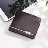 Men's Multifunctional Short Wallet Business Clutch Purse