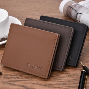 Men's Wallet Soft Leather Cross-section Multi-function Wallet