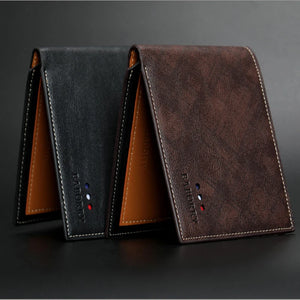 Men's Wallet Soft Leather Multi-function Short Wallet