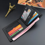 Men's Leather Multi-function Wallet Tide Short Men's Wallet