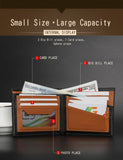 Men's Wallet Soft Leather Multi-function Short Wallet