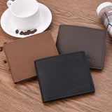 Men's Wallet Soft Leather Multi-function Wallet Short Men's Wallet