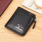 Men's Small Leather Wallet Billfold Credit Card Holder