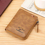Men's Small Leather Wallet Billfold Credit Card Holder